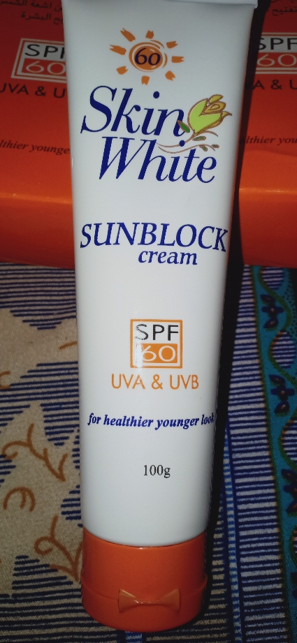 skin white sunblock cream