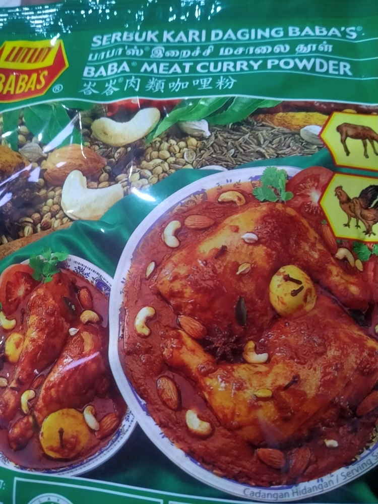 Powder 250g Babas Meat Curry Powder Coles Serbuk Kari Daging