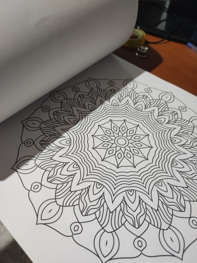 Mandala: Colouring books for Adults with tear out sheets