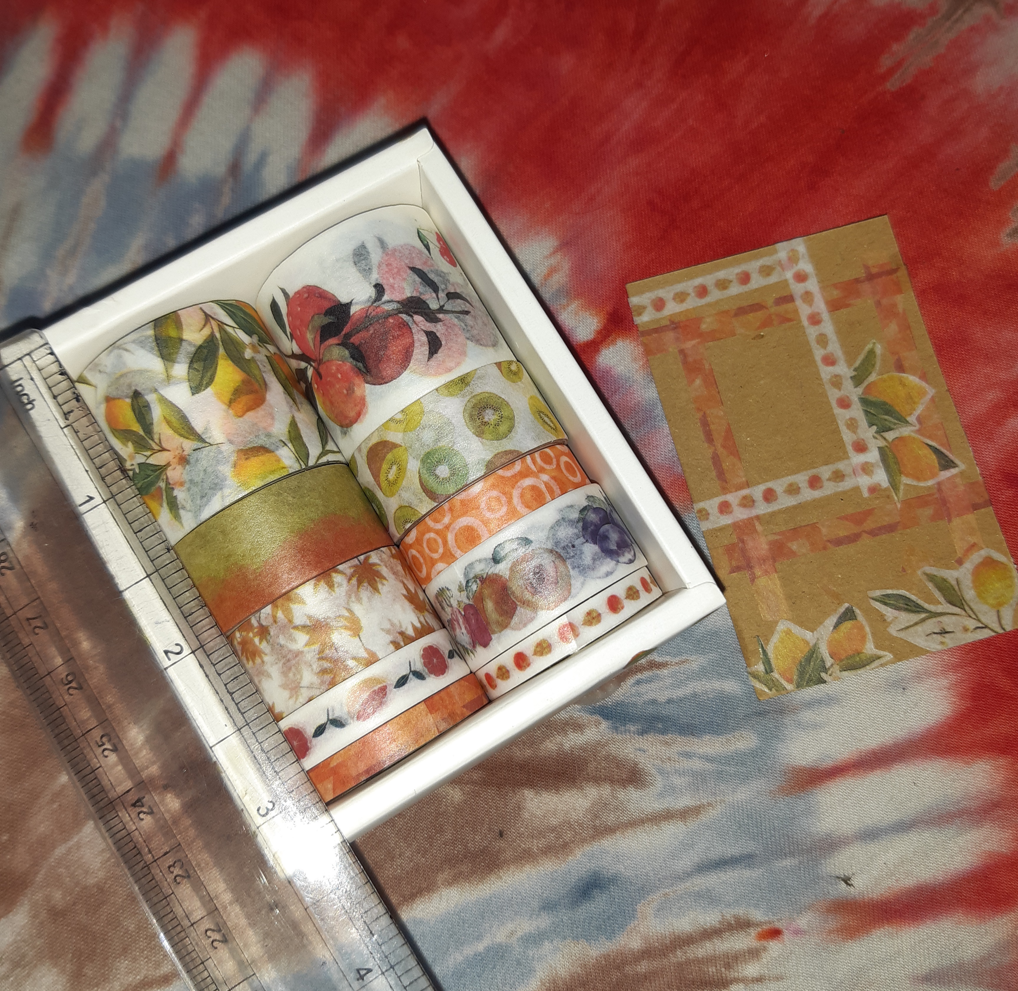 Washi Tape Cute Vibrant Collection - 1.5cmx2m - Scrapbooking Adhesive  Masking Tape