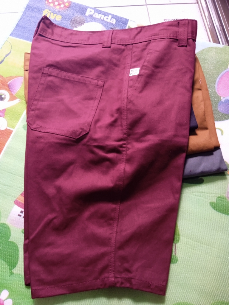 กางเกงขาสั้นผ้าสี 3 ส่วน ซ้าย 28 ถึง 36 | Lazada.co.th