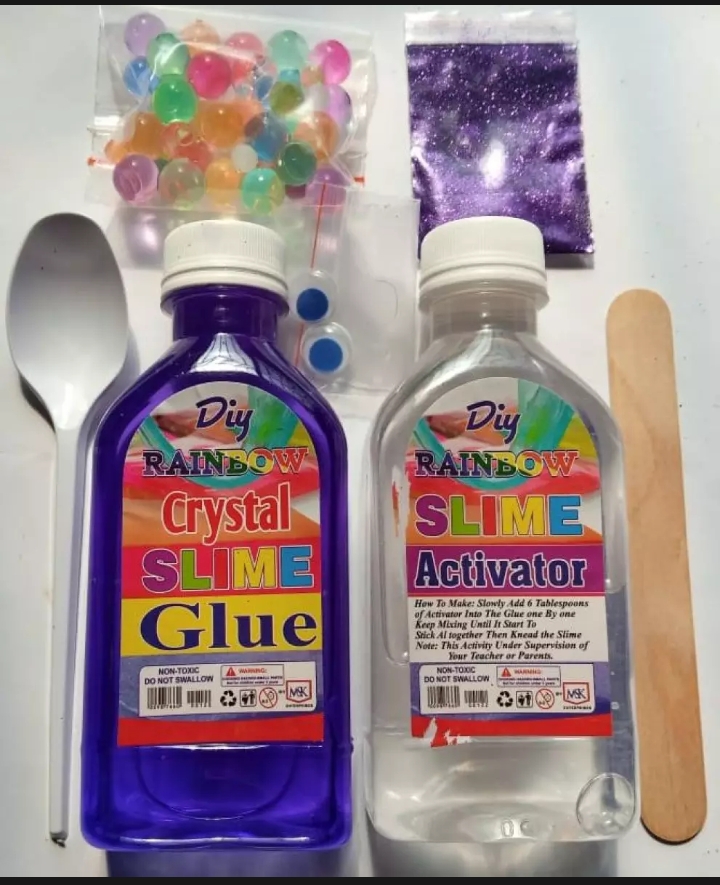  DIY 8 in 1 Crystal Slime Kit for Kids Multicolour with Activator