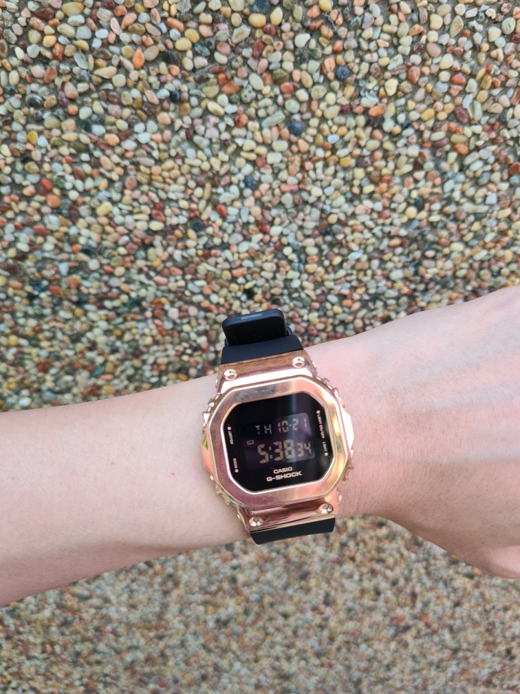 OFFICIAL WARRANTY) Casio G-Shock GM-S5600PG-1 S Series Pink Gold