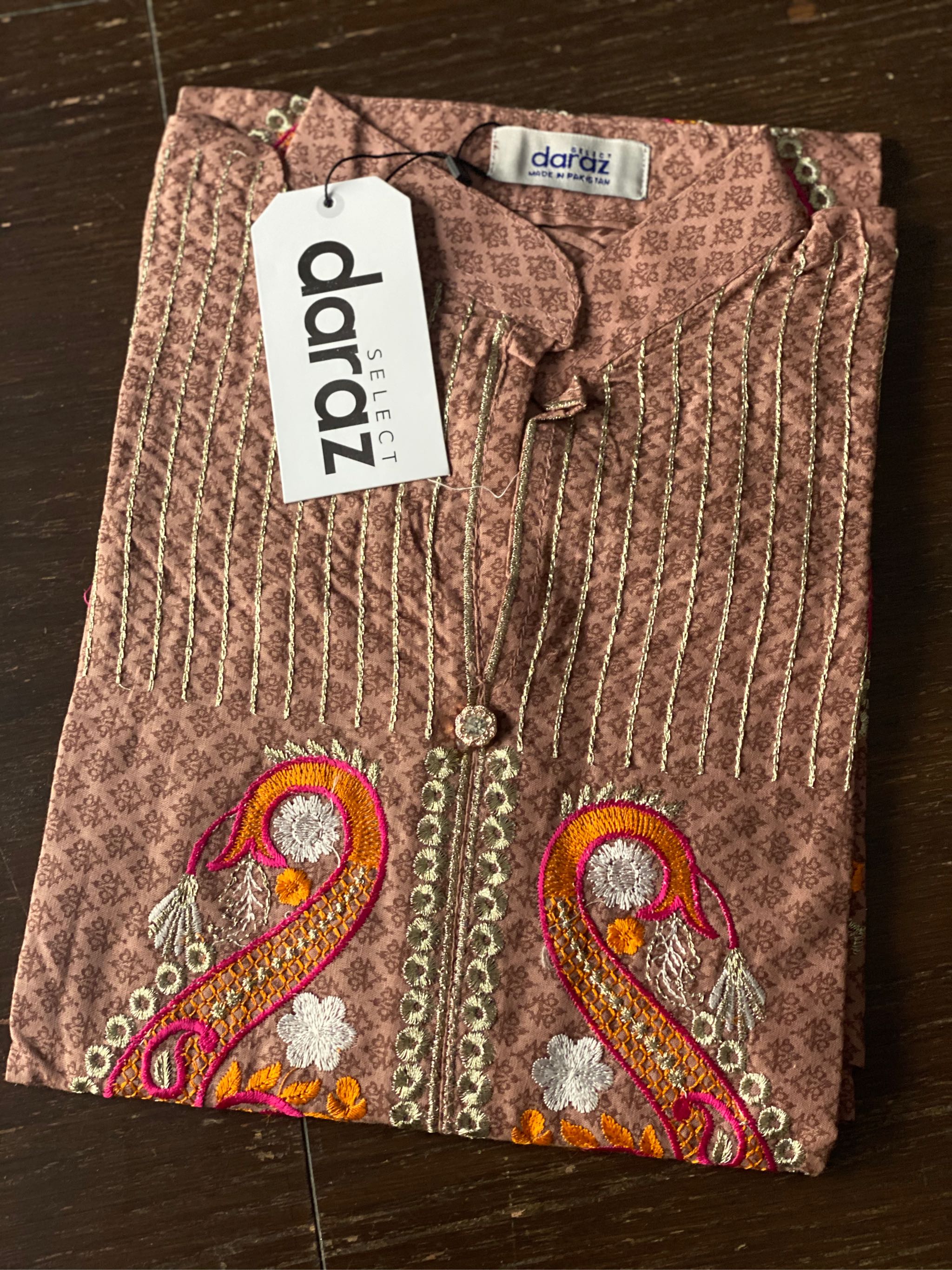  Daraz Select Women Embroidered Cotton Kurti (Free Size)