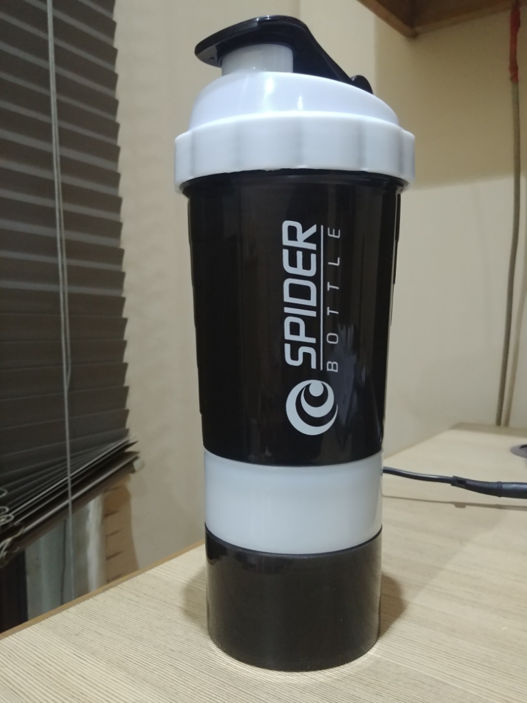  spider shaker bottle 500ml with Three compartments