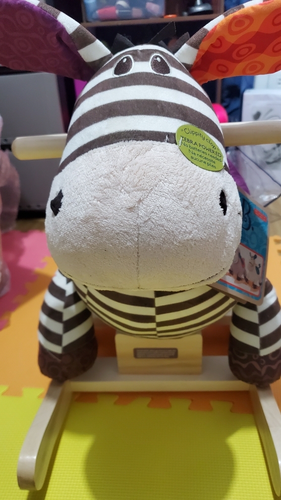 Wooden Rocker Toy B. Toys Rocking Zebra - Wooden Rocking Horse With ...