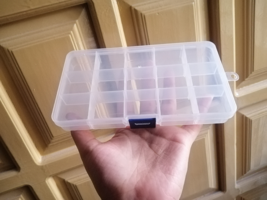 Bead Storage Box, Adjustable Jewelry Organizer Plastic Screw