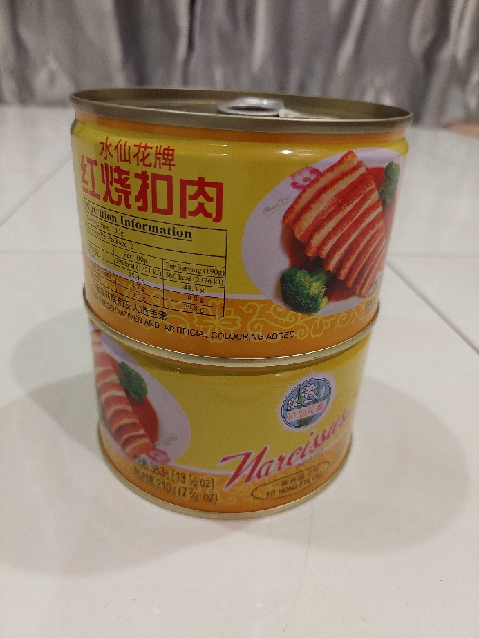 Ready Stock现货 两款优质品牌红烧扣肉 金桥牌 380g 水仙花牌 3g Lazada