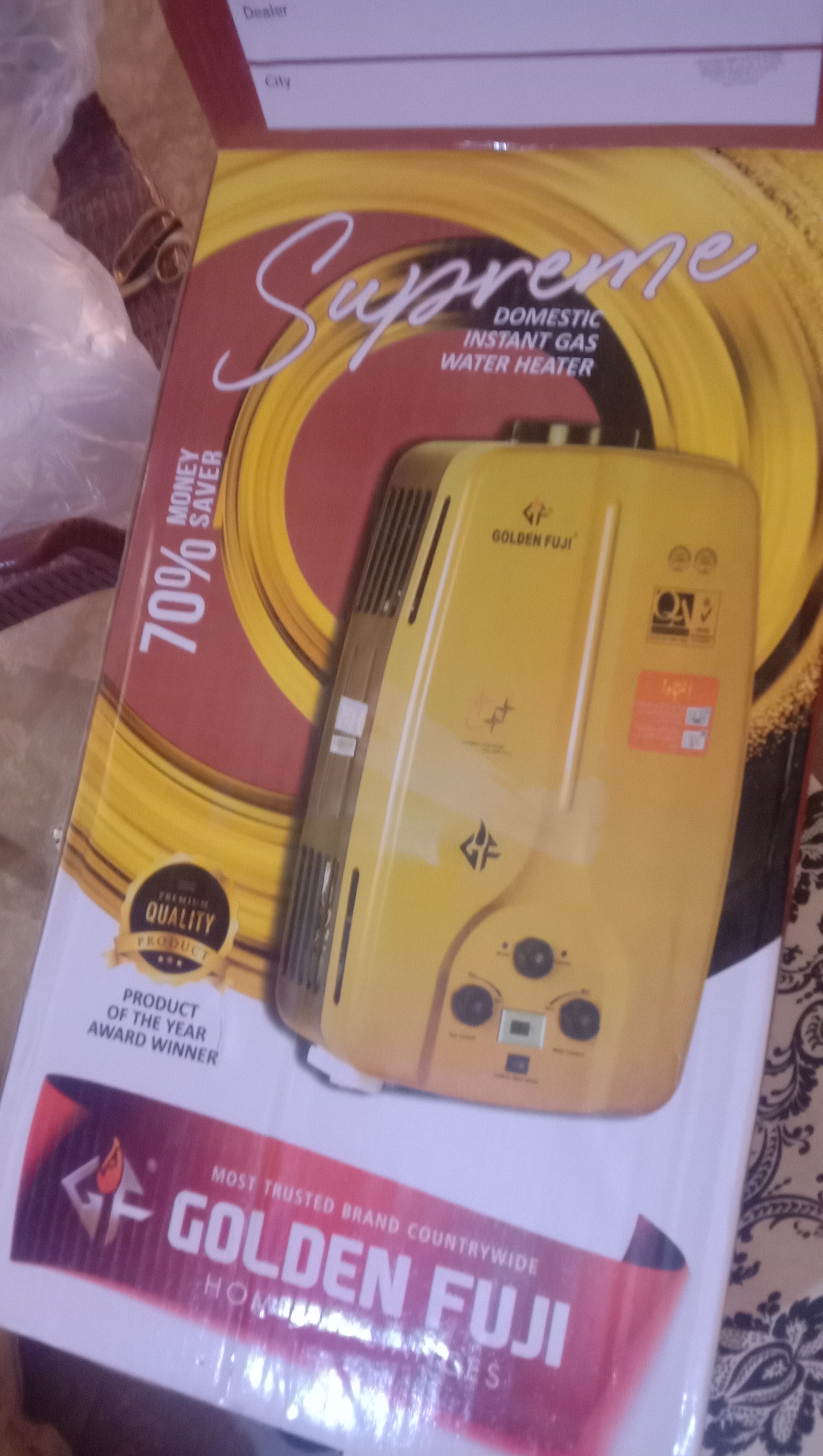 Instant Water Golden Fuji Gas Geyser Golden Fuji Instant Geyser S