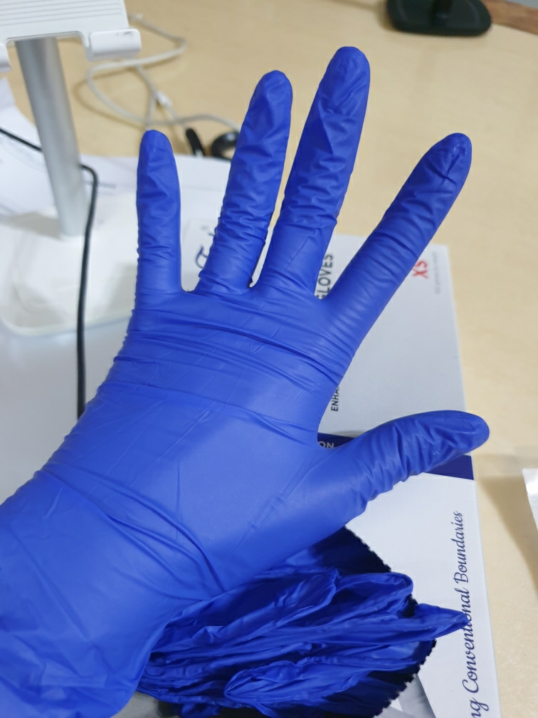 Lazada Shirudo Latex Gloves SHIRUDO Fit N Feel Navy Blue Nitrile