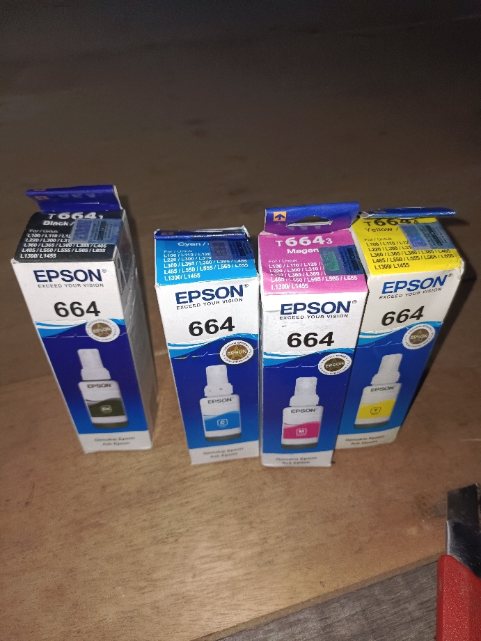 1 SET PAKETAN TINTA PRINTER EPSON 664 