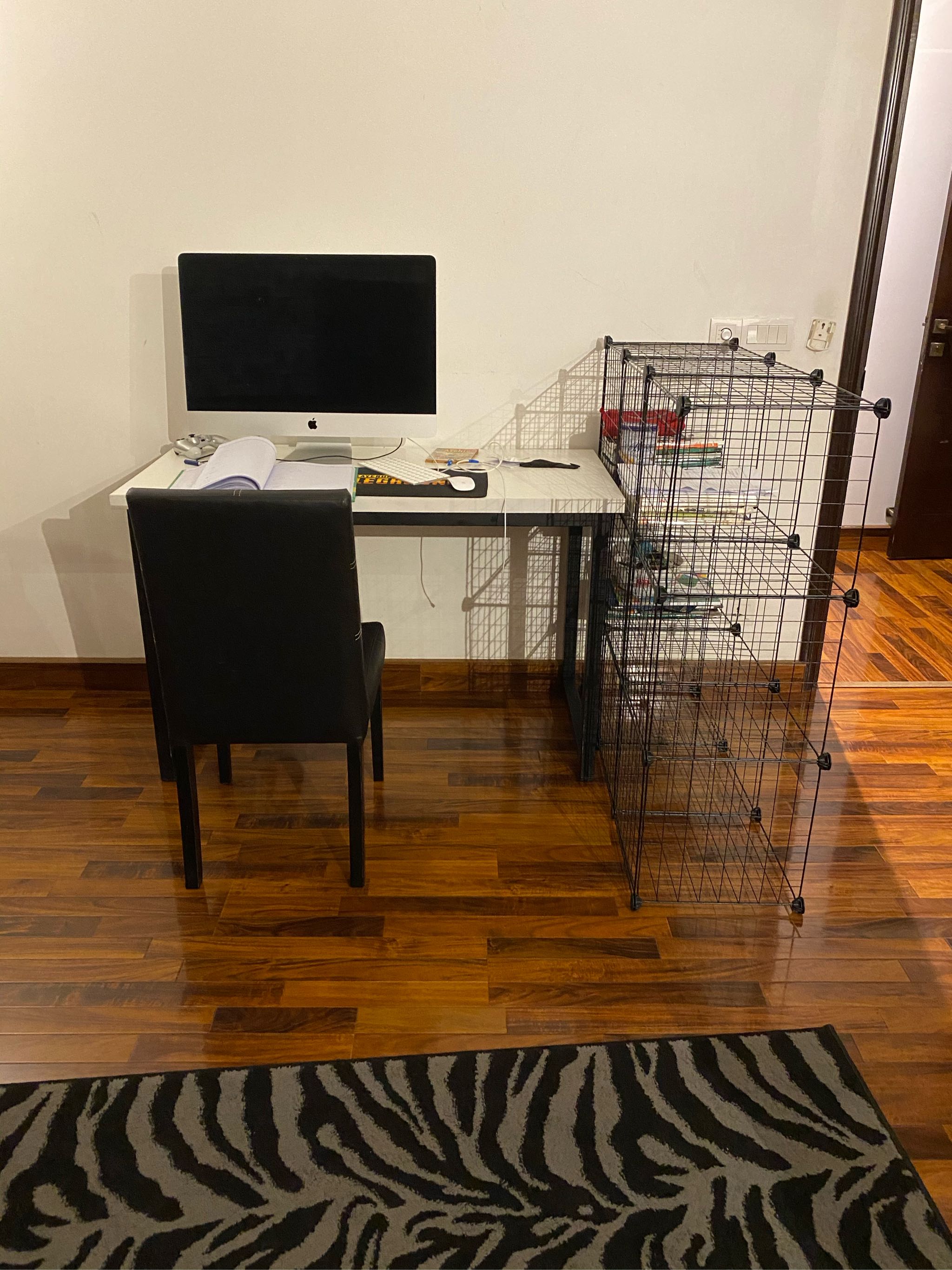  Metal Wire Cube Storage  9-Cube Bookcase  Stack able Storage Bins  Modular Book Shelf or Shoe Rack