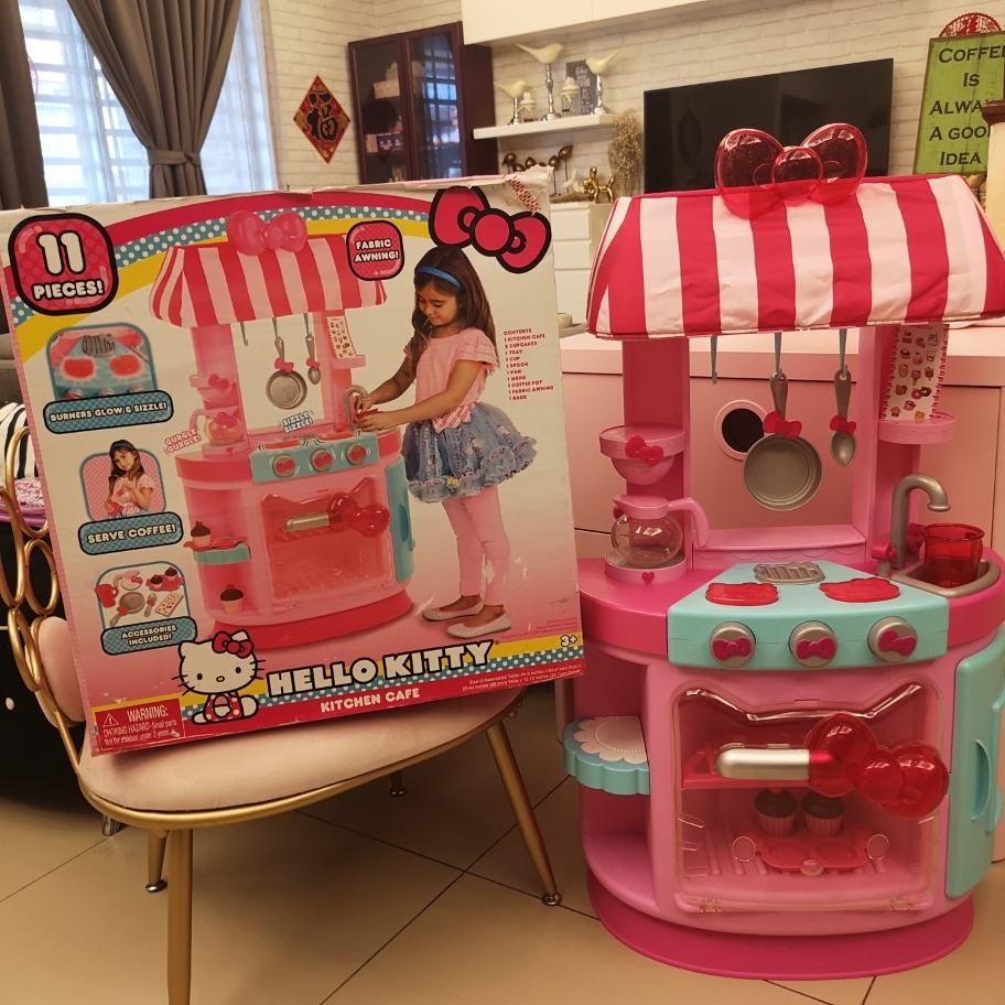 Hello Kitty Kitchen Cafa C Toys For Girls Lazada
