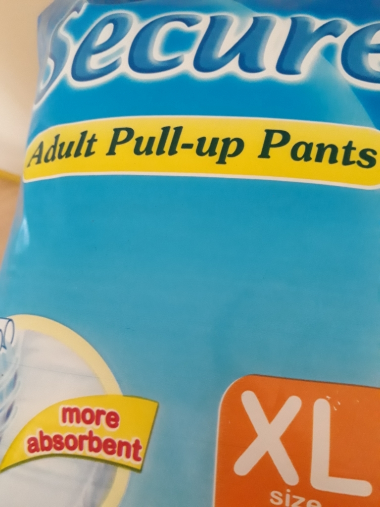 Secure Adult Pull-up Pants XL -1 Pack of 5 Pads