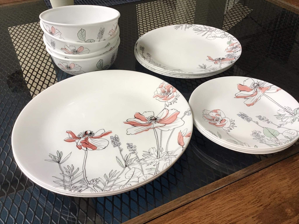 Corelle Poppy Print Dinner Plate Pinggan Makan Lazada