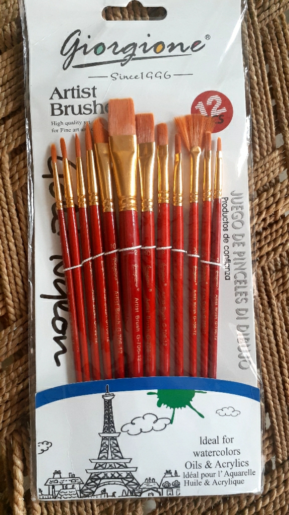  12pcs Multi shapes Artist Paint Brush Set Watercolour Acrylic Nylon Hair Oil Painting Supply
