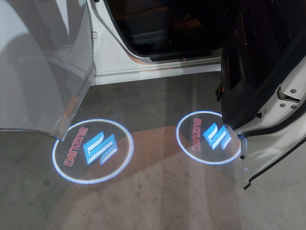 2Pieces Car Welcome Door Laser Projection Lamp Wireless Auto Induction LED  Floor Light for Suzuki Swift SX4 Jimny Samurai Vitara Alto