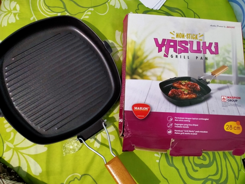 Maspion BLG Yasuki Foldable Grill Pan Panci Pemanggang Lipat