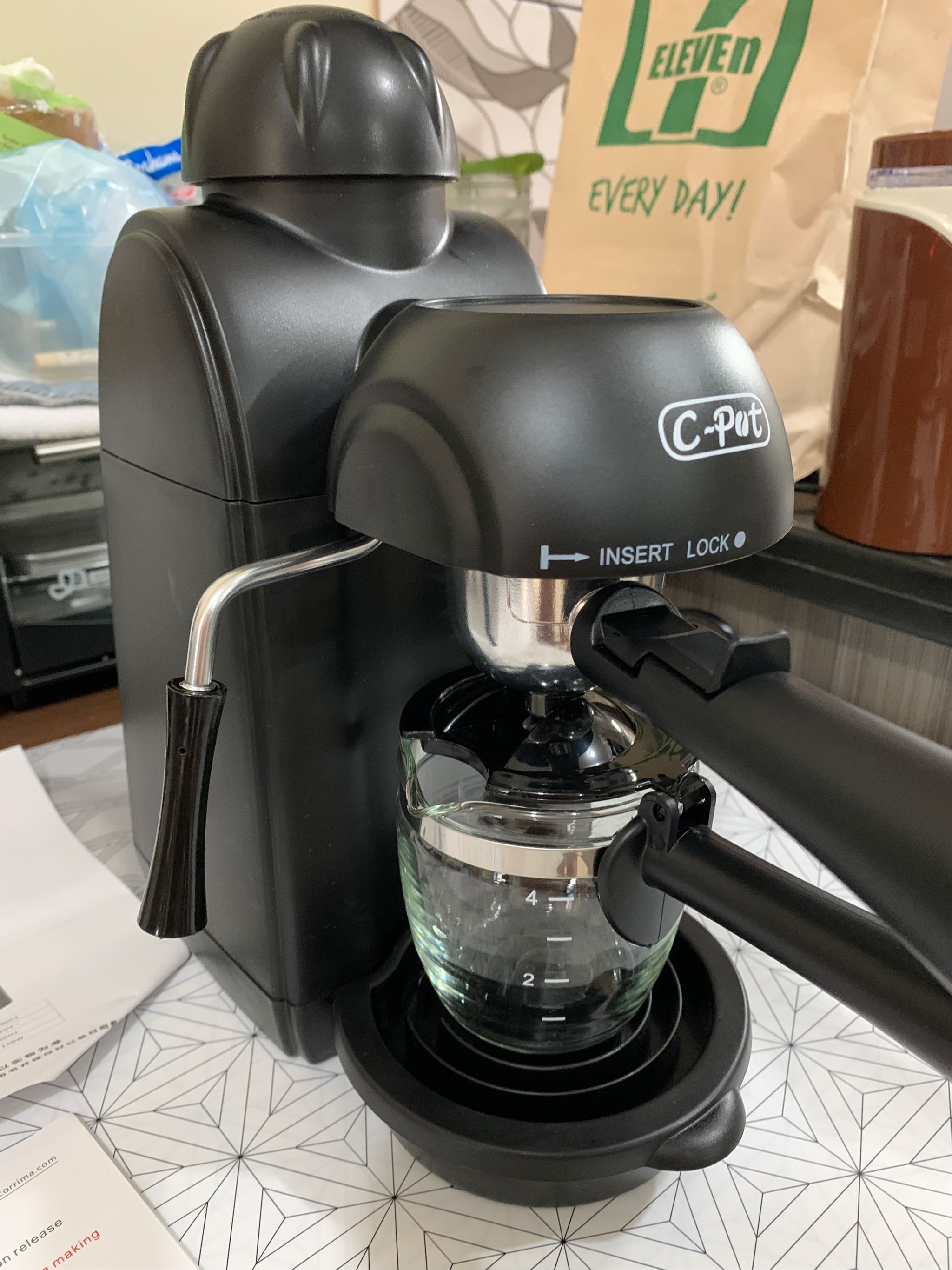 COD]Phliplus Home Mini Espresso Coffee 