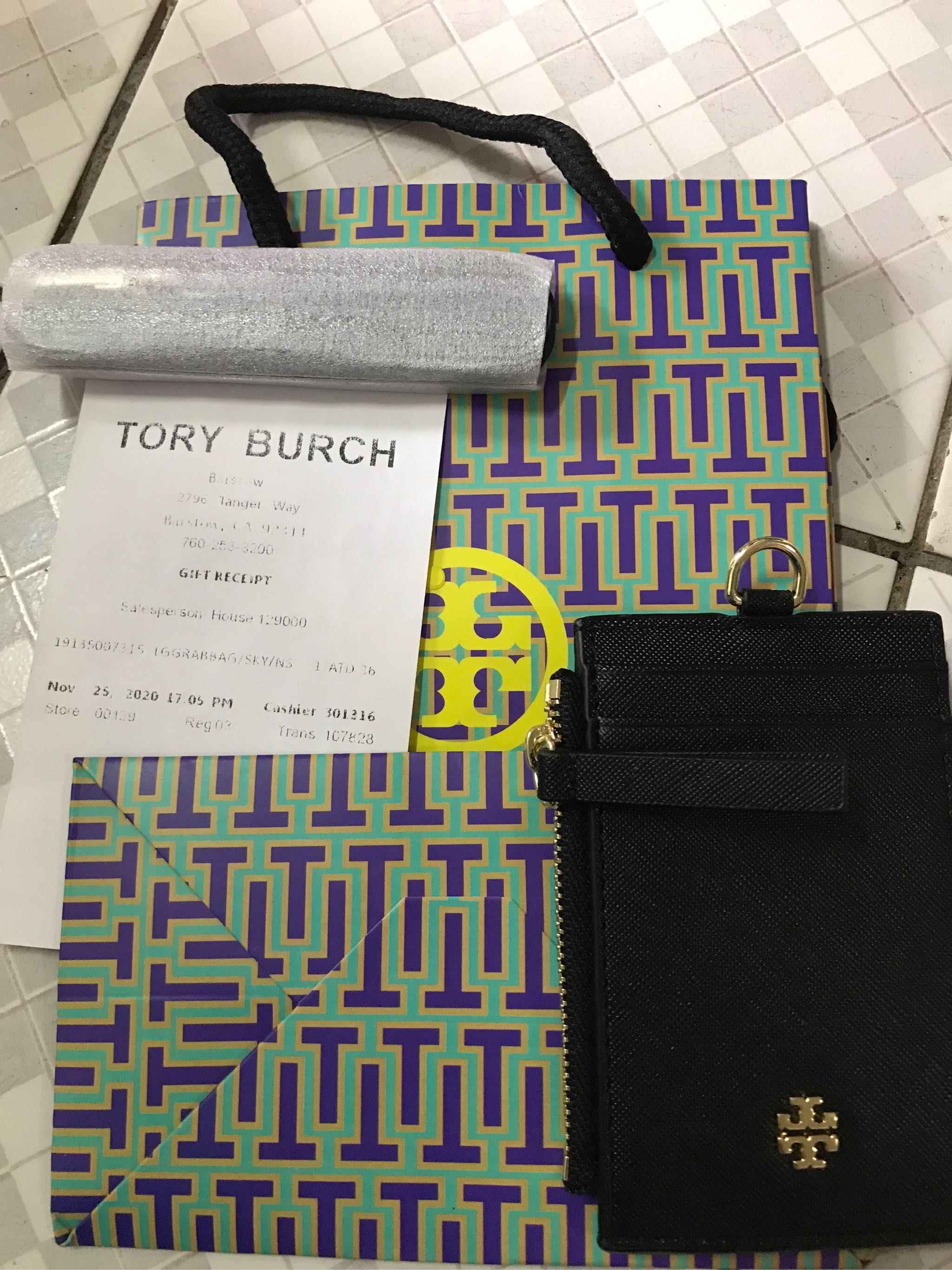 Tory Burch TB Hanging bag/work ID/Lanyard/Name tag folder/classic/label |  Lazada PH