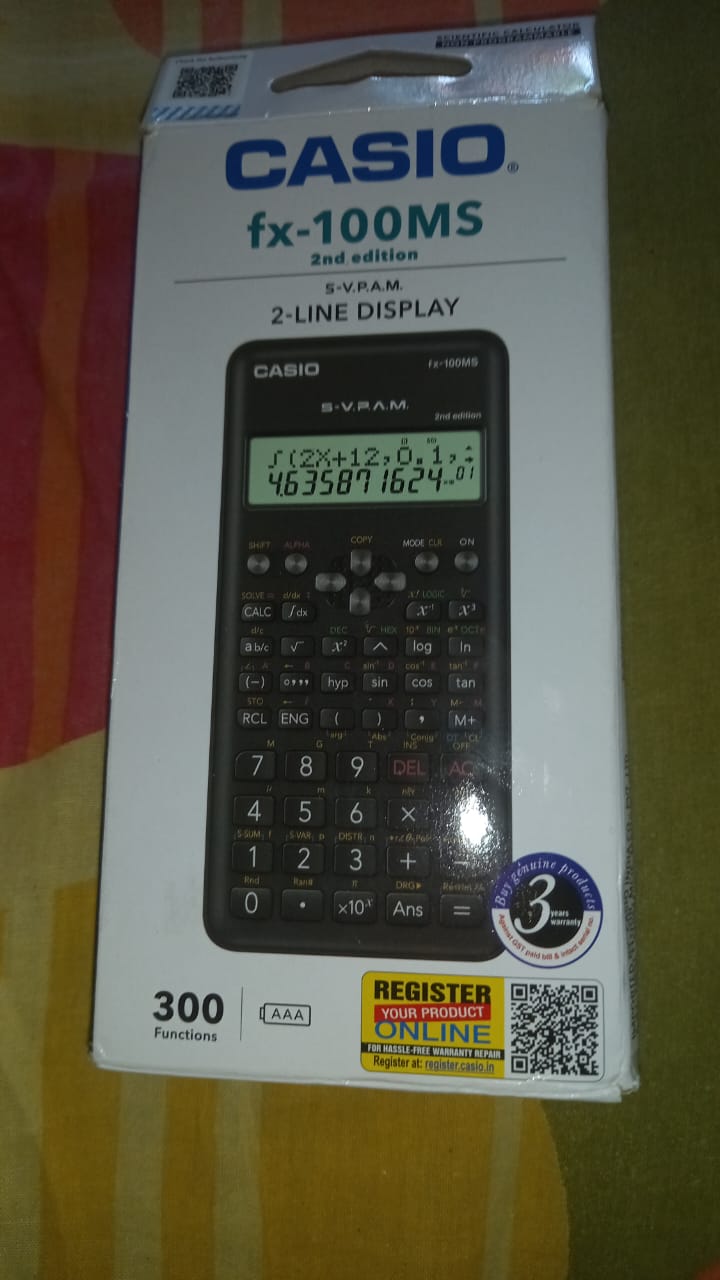 Casio FX-100S 2nd Gen Scientific Calculator, 300 Functions And 2-line - View #10