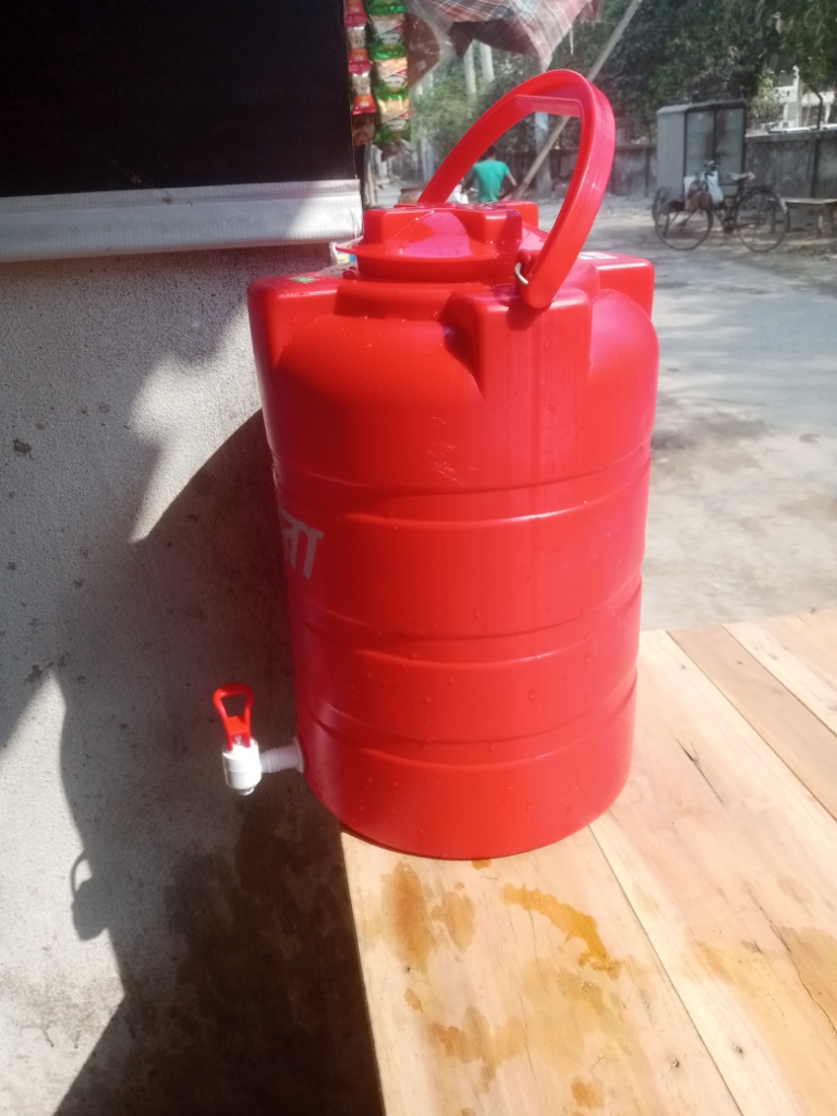 Support 20L BLOW Tank with TAP Red