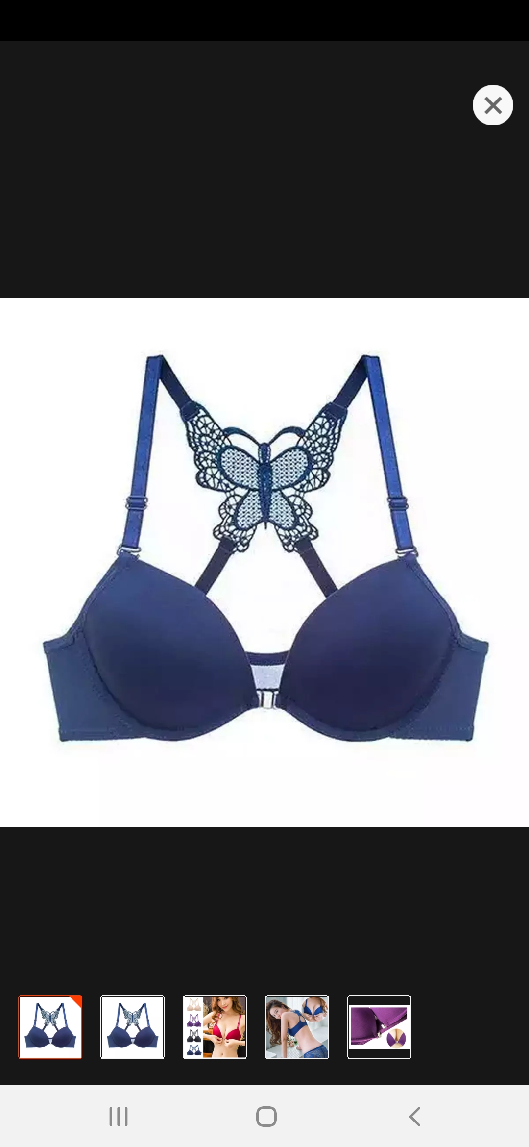 Butterfly Style Bra For Women's Front Open Padded Bras For Bridals