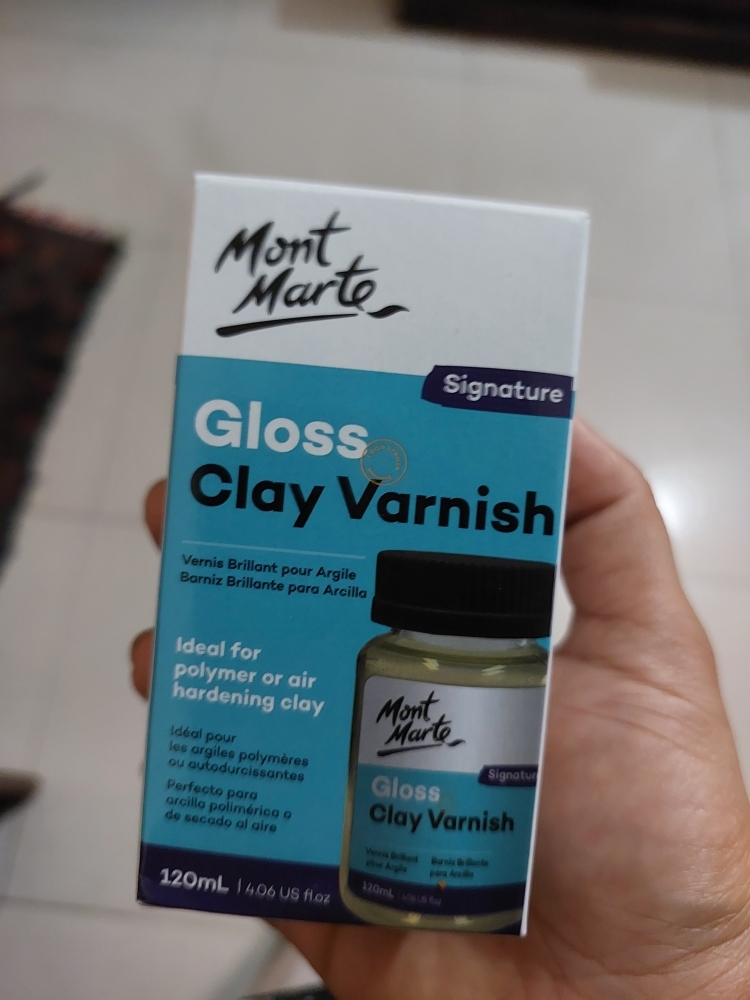 Jual Mont Marte Varnish Clay Gloss Glossy 120 ml Finisher Pelapis Akhir  Tanah Liat