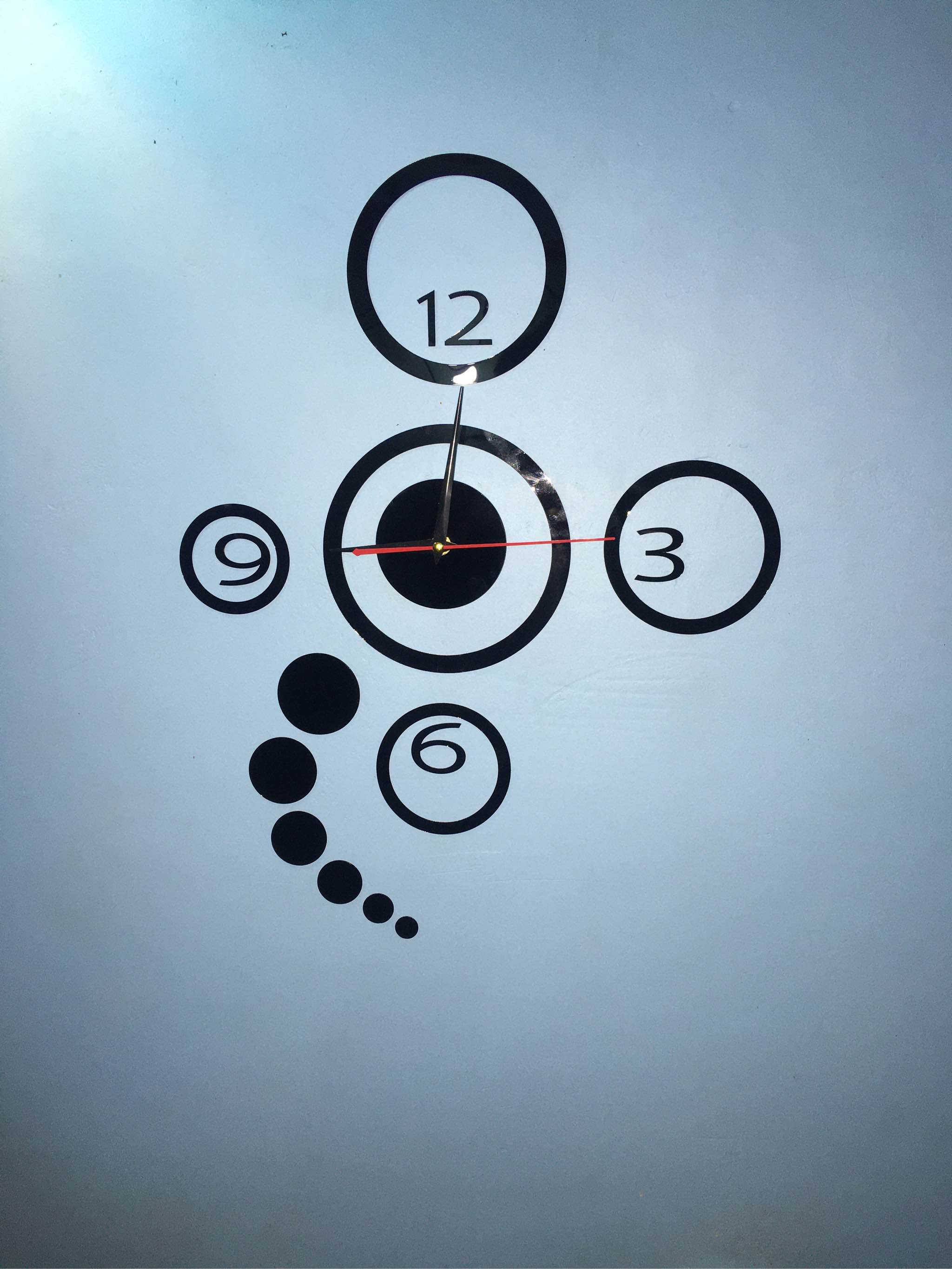  GNC Stick on Wall Creative Mirror 3D Acrylic DIY Clock Moment Quartz Needle Watch Wall Clocks Home DIY Bedroom Modern Home Decoration