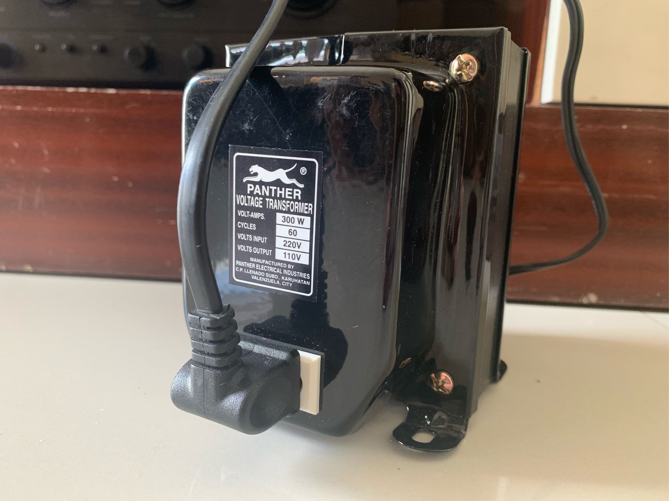 125W-110V: Panther Step Down Transformer 125W, Output 110V - Extension Cord,  Transformer, AVR Supplier: Panther Products Philippines