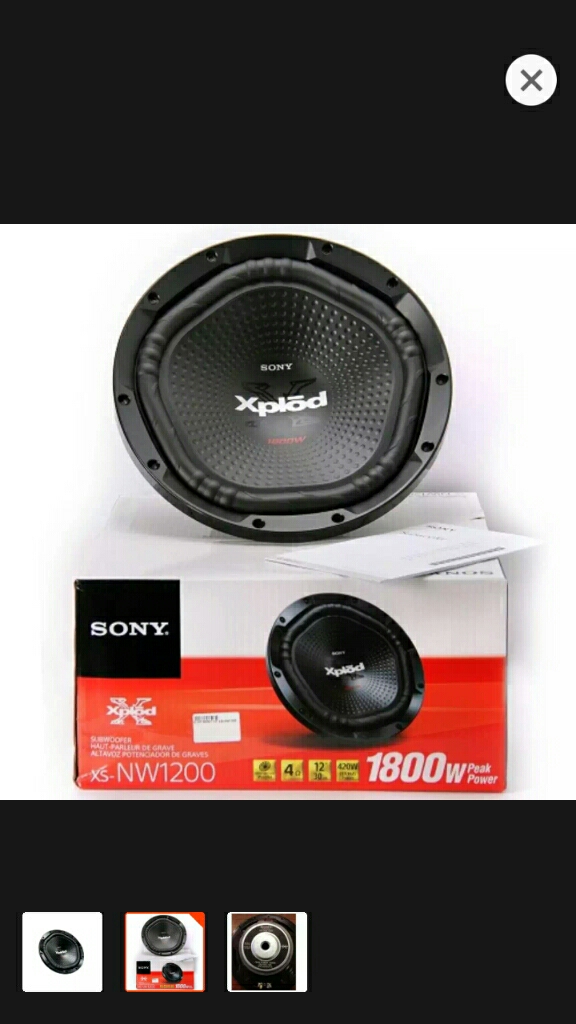 Sony nw best sale 1200 subwoofer