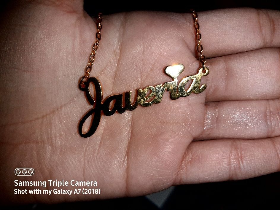 Name Necklace 24k Gold Plated Customize 