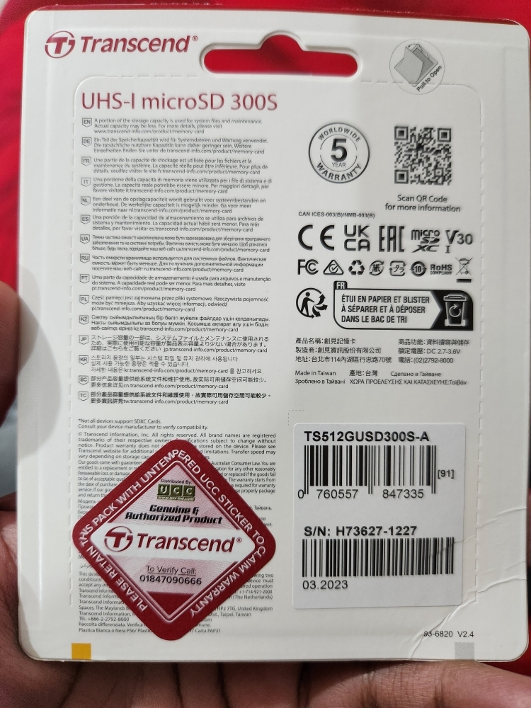 Transcend 256GB USD300S-A UHS-I U3A1 MicroSD Card Price in BD