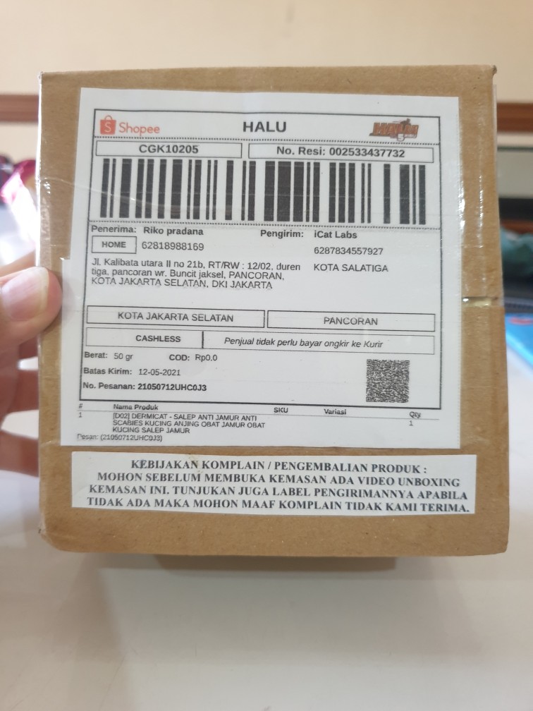 Ups international label