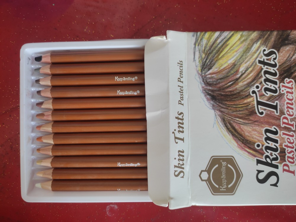 Keep Smiling Pack of 12 Soft Pastel Pencils - Diqqa