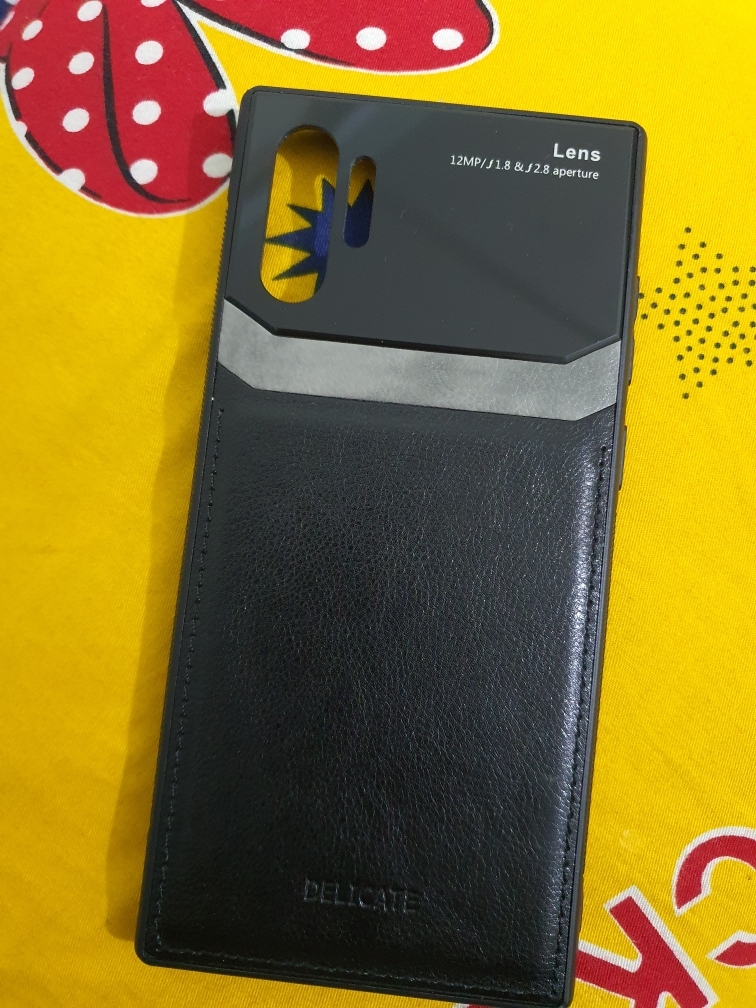 Case For Samsung Galaxy Note 10 Plus Leather Mirror Tempered Glass