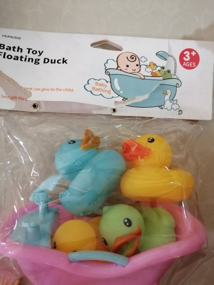 Bath Toy - Floating Duck / Fishing Net