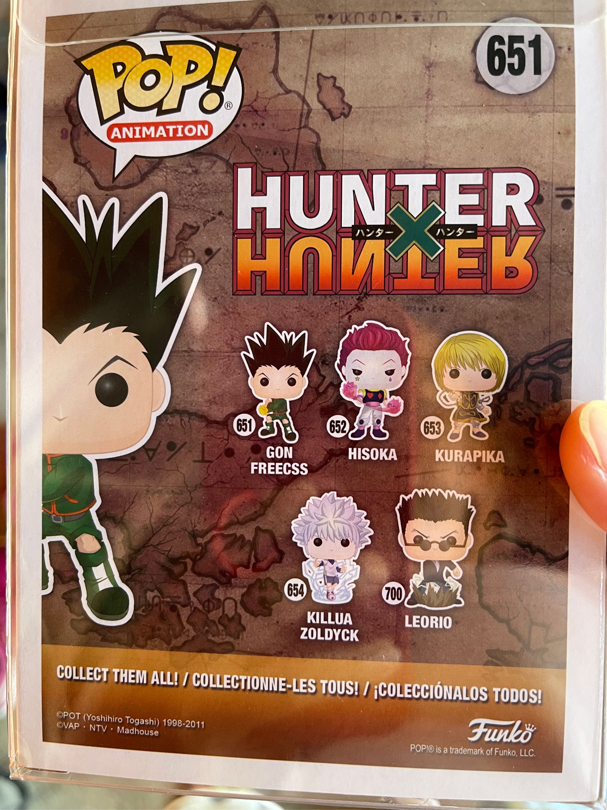 Figurine - POP! - Hunter x Hunter - Animation Vinyl 651 - Gon Freecss 9 cm