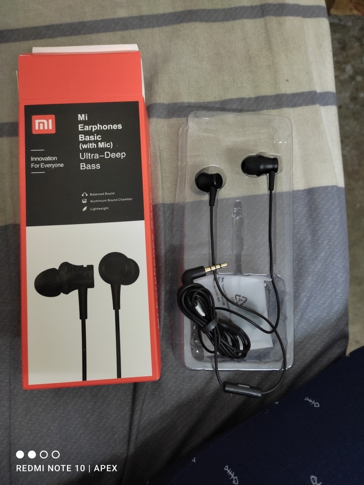 Mi Earphone Original Xiaomi Redmi Earphone Xiaomi Piston 3 In Ear