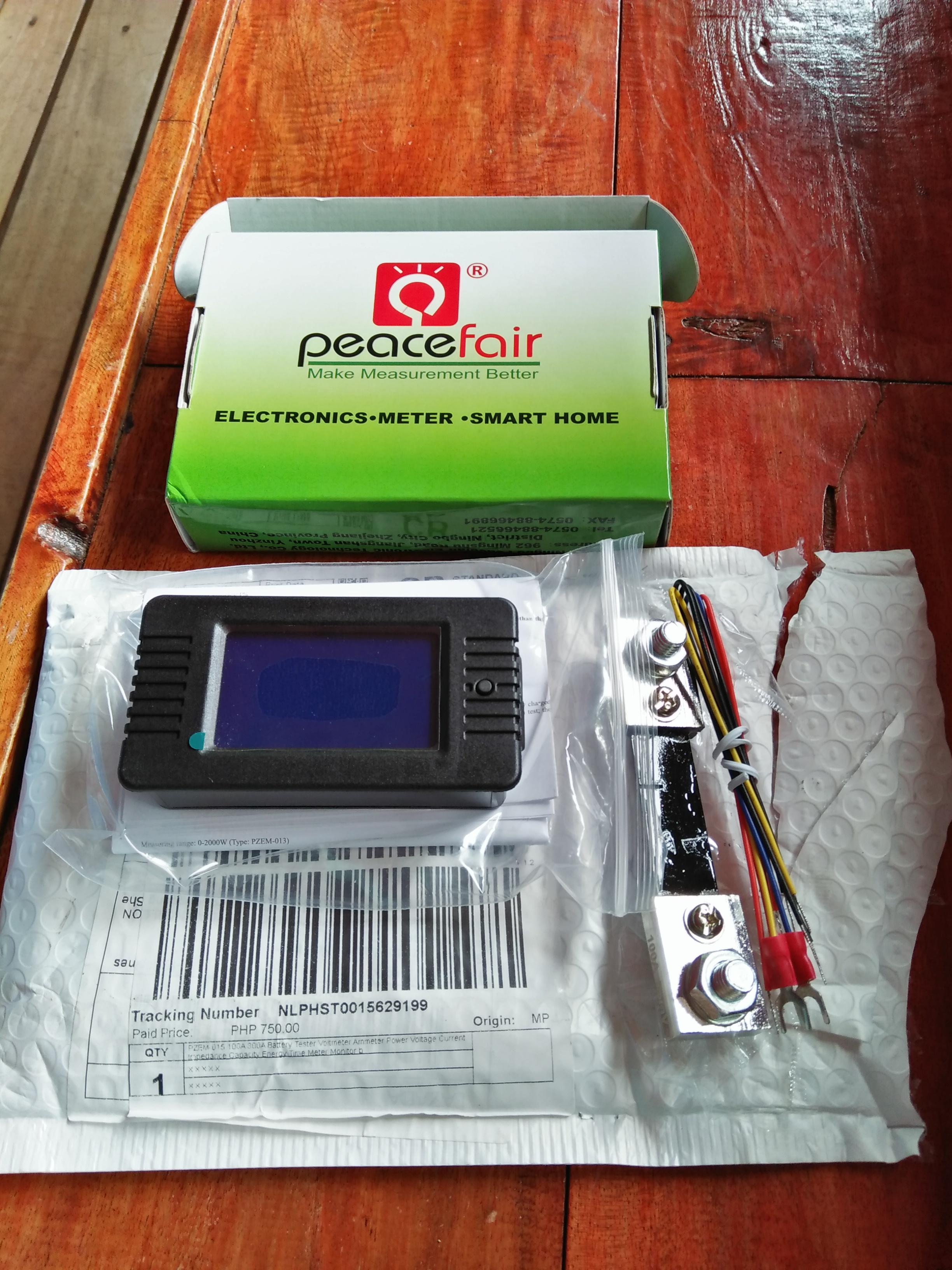 Testeur de Batterie PZEM-015 avec shunt 100A