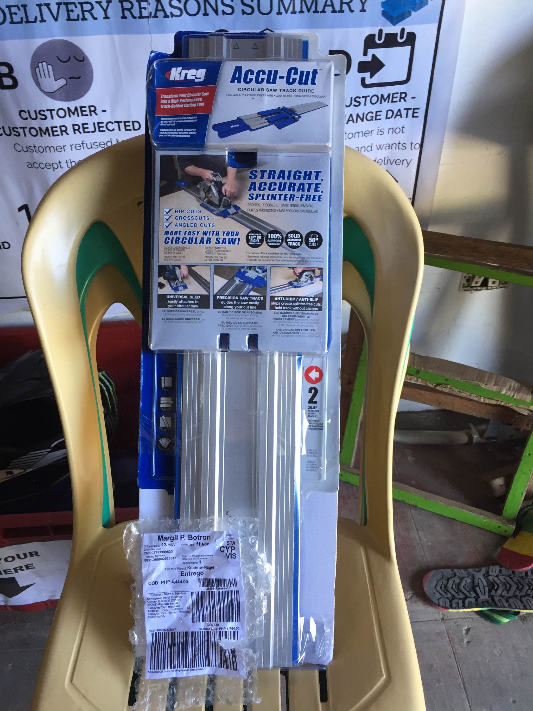 KREG KMA2700 ACCU-Cut Scie Circulaire Guide track