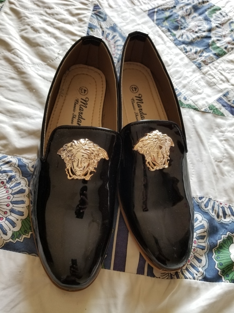  Black Shiny Loafer For Men