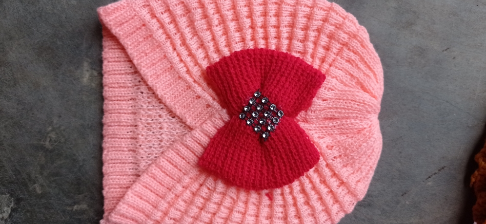TURBAN KUPU DOUBLE POMPOM | Turban Anak 