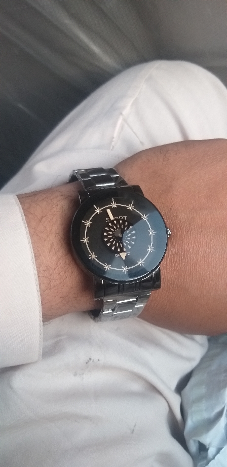  Stainless Steel Quartz Wirstwatch For Men With Box