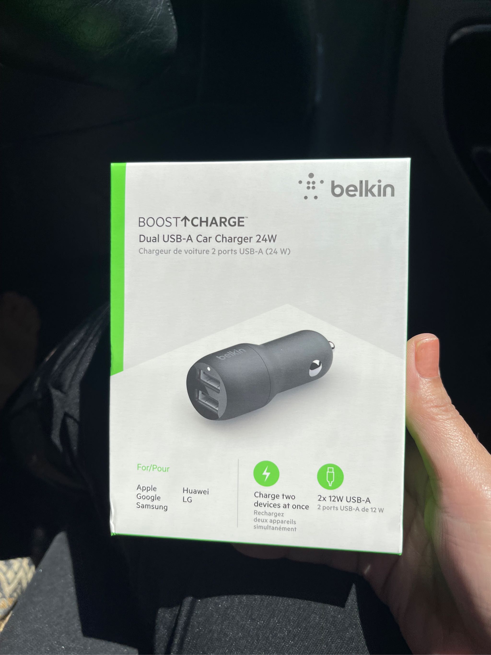 Belkin Boost Charge Chargeur de voiture 2 ports USB-A (24 W) sur