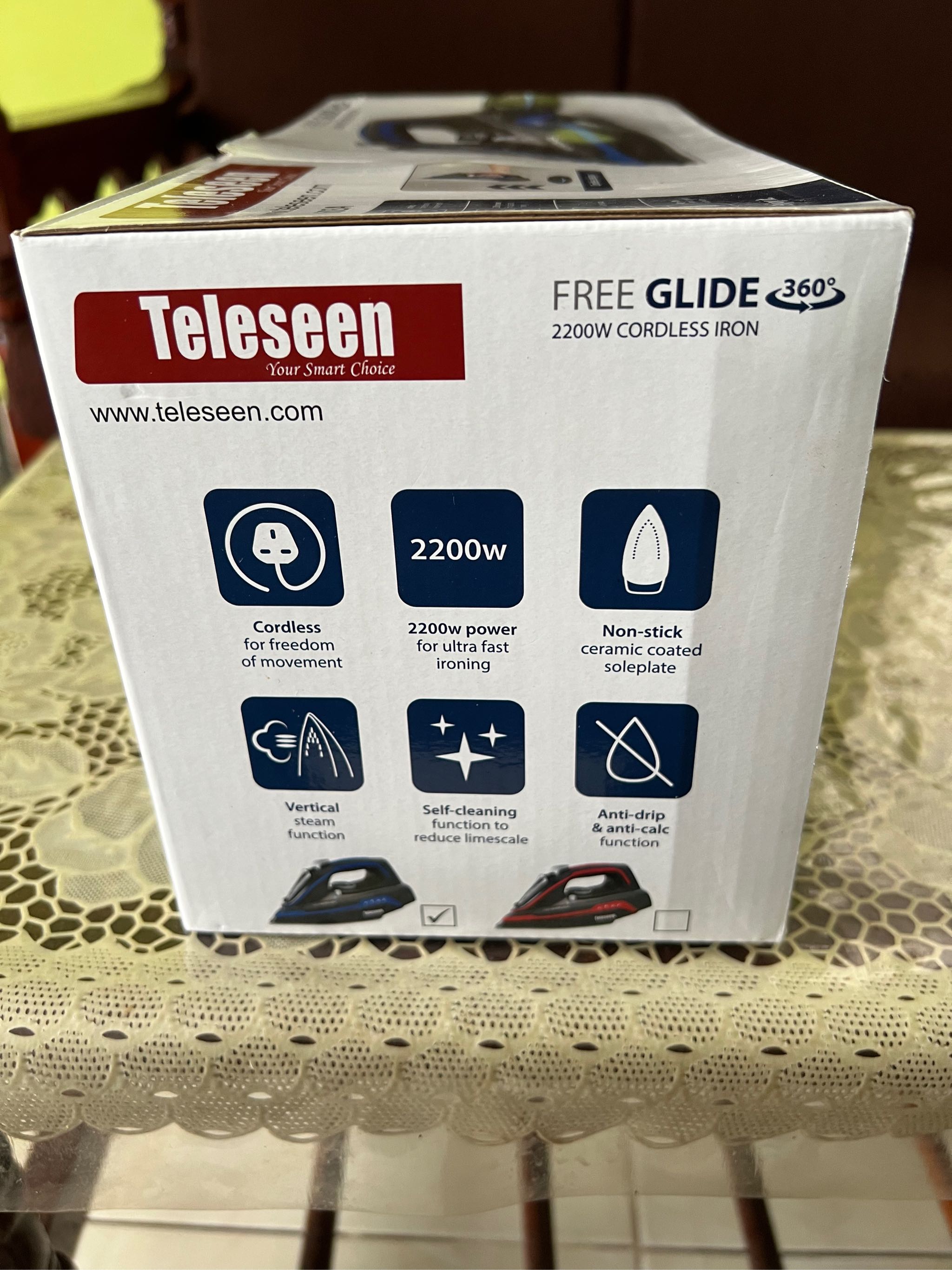 teleseen cordless steam iron