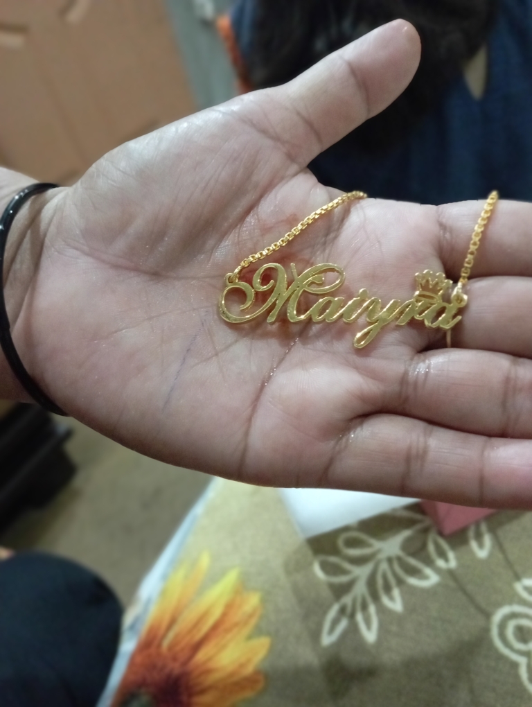 Jewel Lodge Name Pendant, Name Necklace 