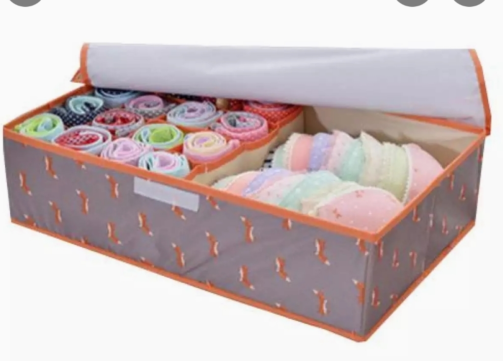 Trave Bra Storage Box Underwear Clothes Socks Divider Drawers