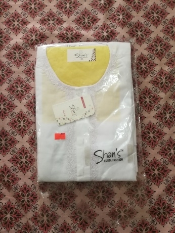  Wash N Wear Stitch Kurta Shalwar Suit For Boys - White