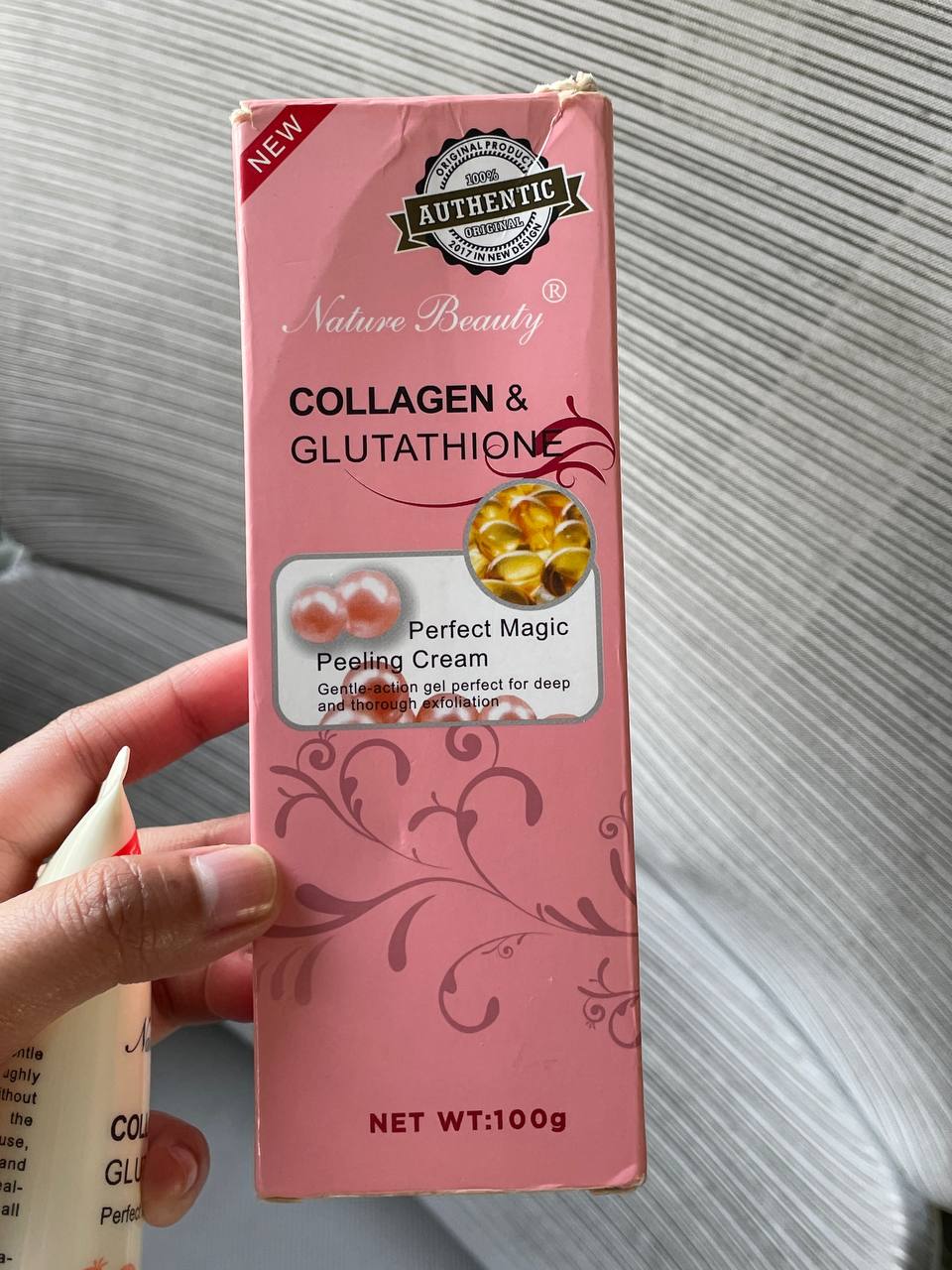 nature beauty collagen and glutathione peeling cream fake & perfect magic Nature Beauty Collagen and Glutathione